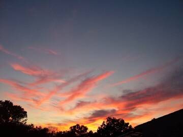 tramonto di fuoco vero niente trucchi fotografici